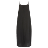 GAUZY MAXI DRESS BLACK