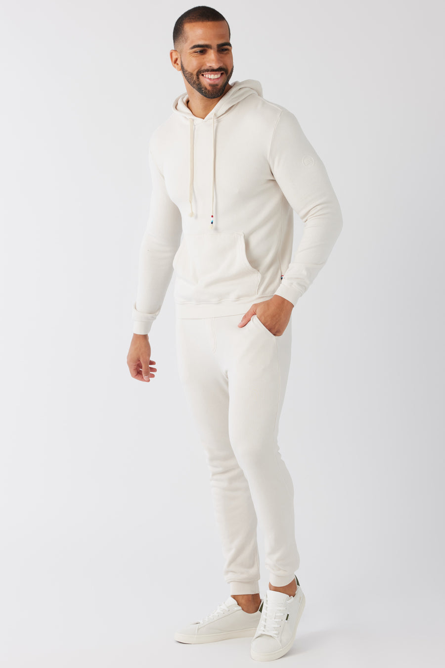 Sol Angeles Mens Elm Henley in Black
