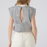 Jolie Stripe Keyhole Tank