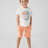 Kids Coral Palm Waves Tee