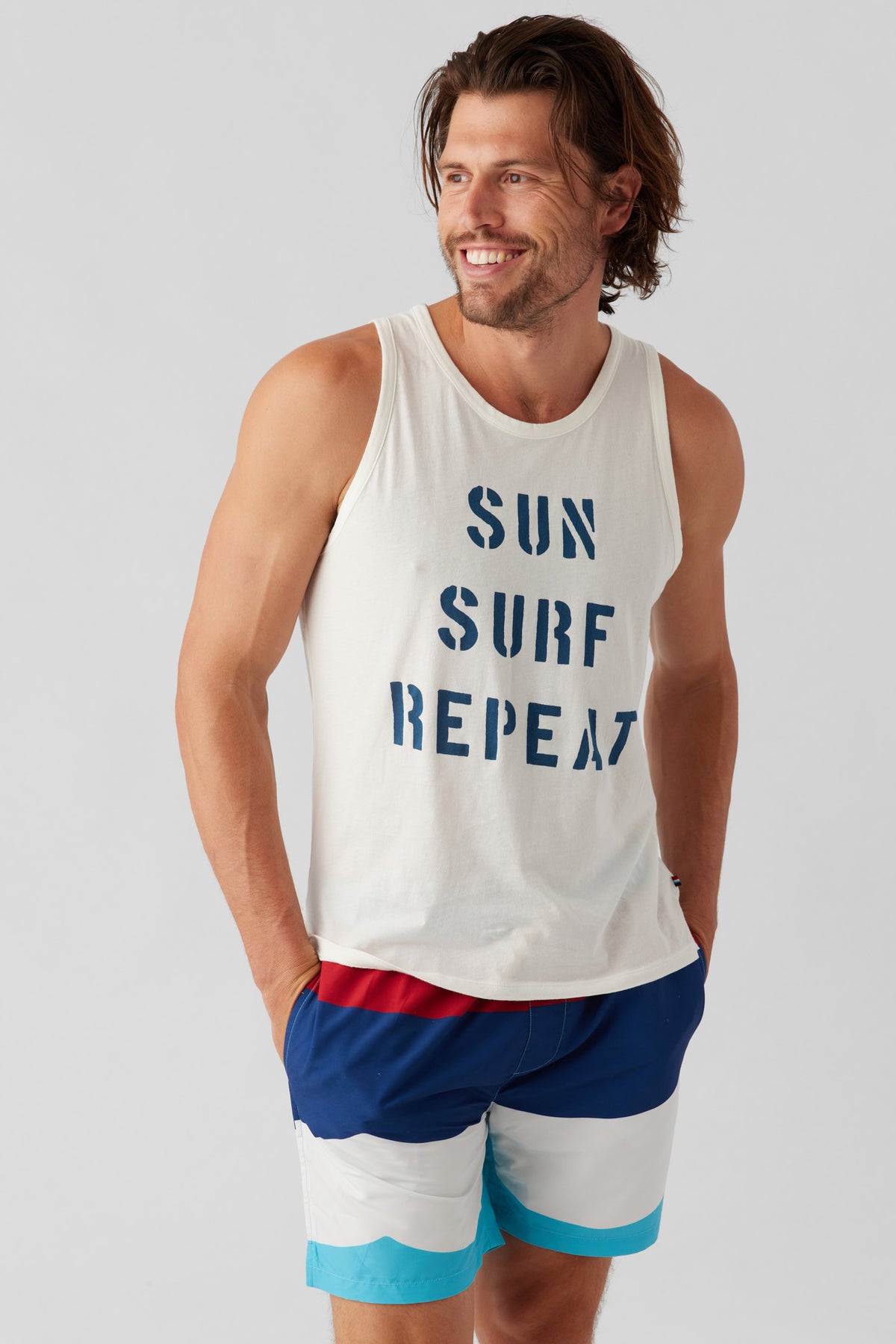 Sol Angeles Mens Marble Swirl Swim  - FINAL SALE