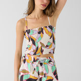 Gillian Linen Smocked Tank