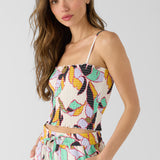 Gillian Linen Smocked Tank