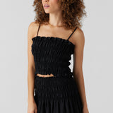 Gillian Linen Smocked Tank