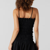 Gillian Linen Smocked Tank