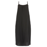 GAUZY MAXI DRESS BLACK